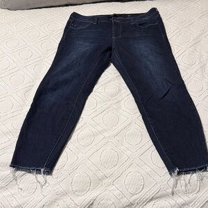 Liverpool Women's Vintage SuperDark Cropped Jeans